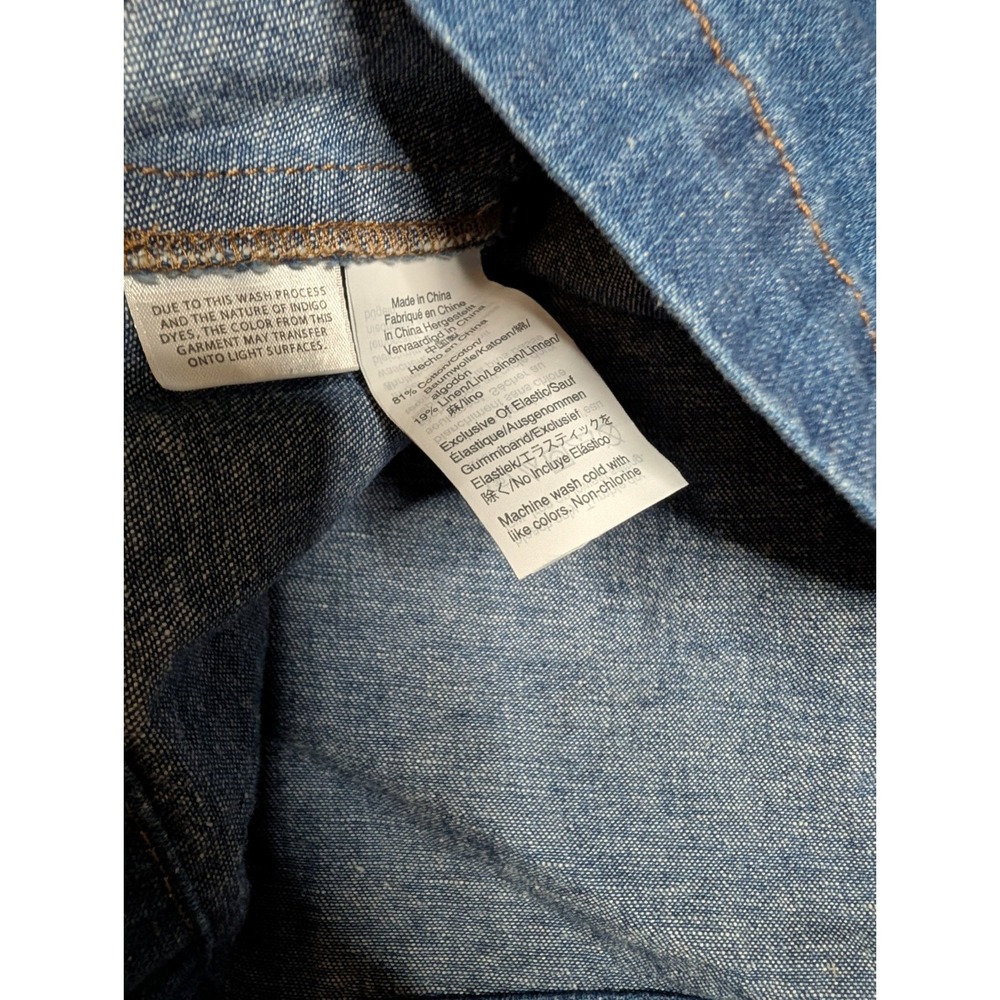 Madewell Denim Jean Micro‎ Mini Skirt Size XS Elastic Waist Cute Skirt - Picture 9 of 16